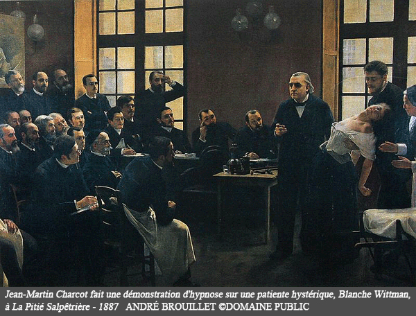 Leçon d'hypnose de Charcot à la pitié Salpétrière
